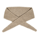 Bufanda B.YOUNG Vilko Walnut Melange — frontal, fondo transparente