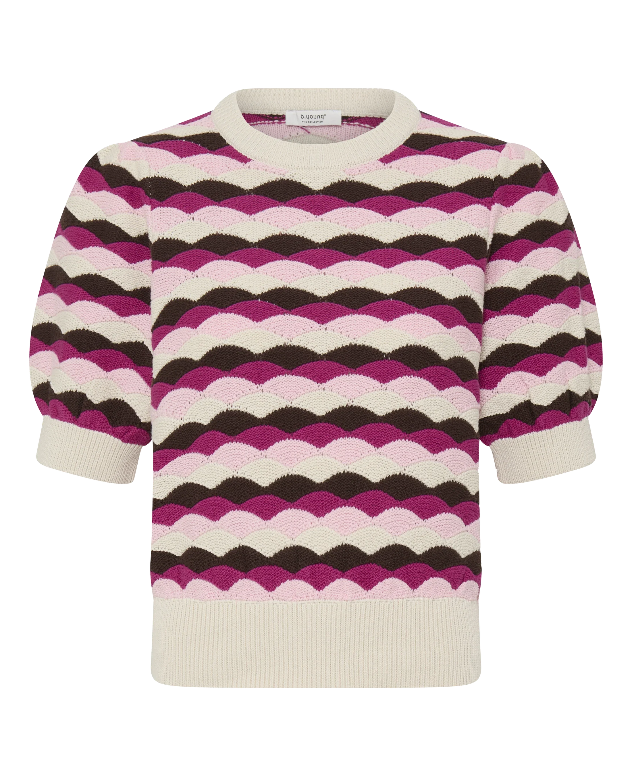 Jersey B.YOUNG Bymagio Orchid Pink Abstract