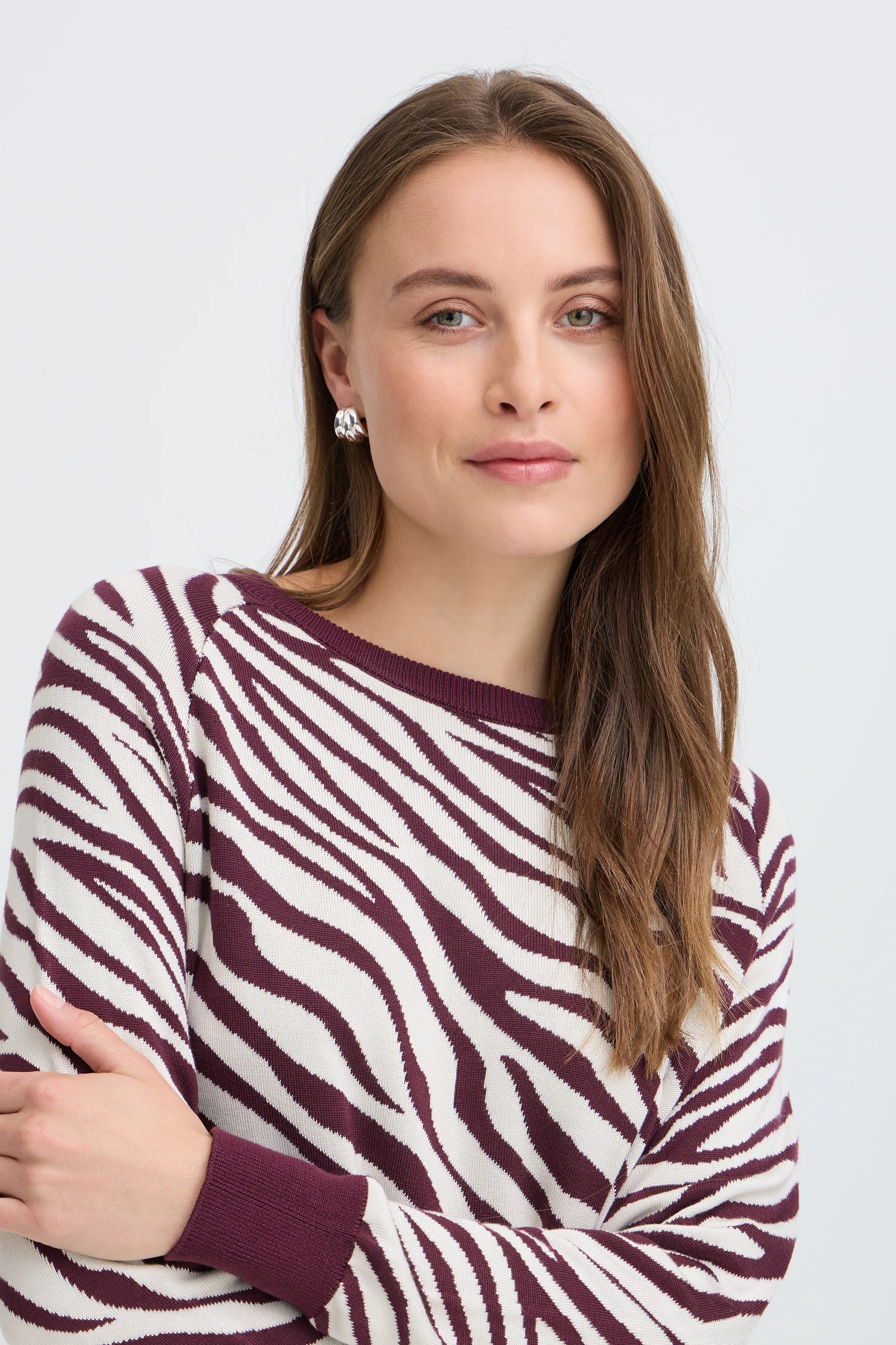 Jersey B.YOUNG Bymmorla Jacquard Animal Fig — vista 4