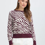 Jersey B.YOUNG Bymmorla Jacquard Animal Fig — vista 6