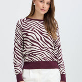 Jersey B.YOUNG Bymmorla Jacquard Animal Fig — vista 6
