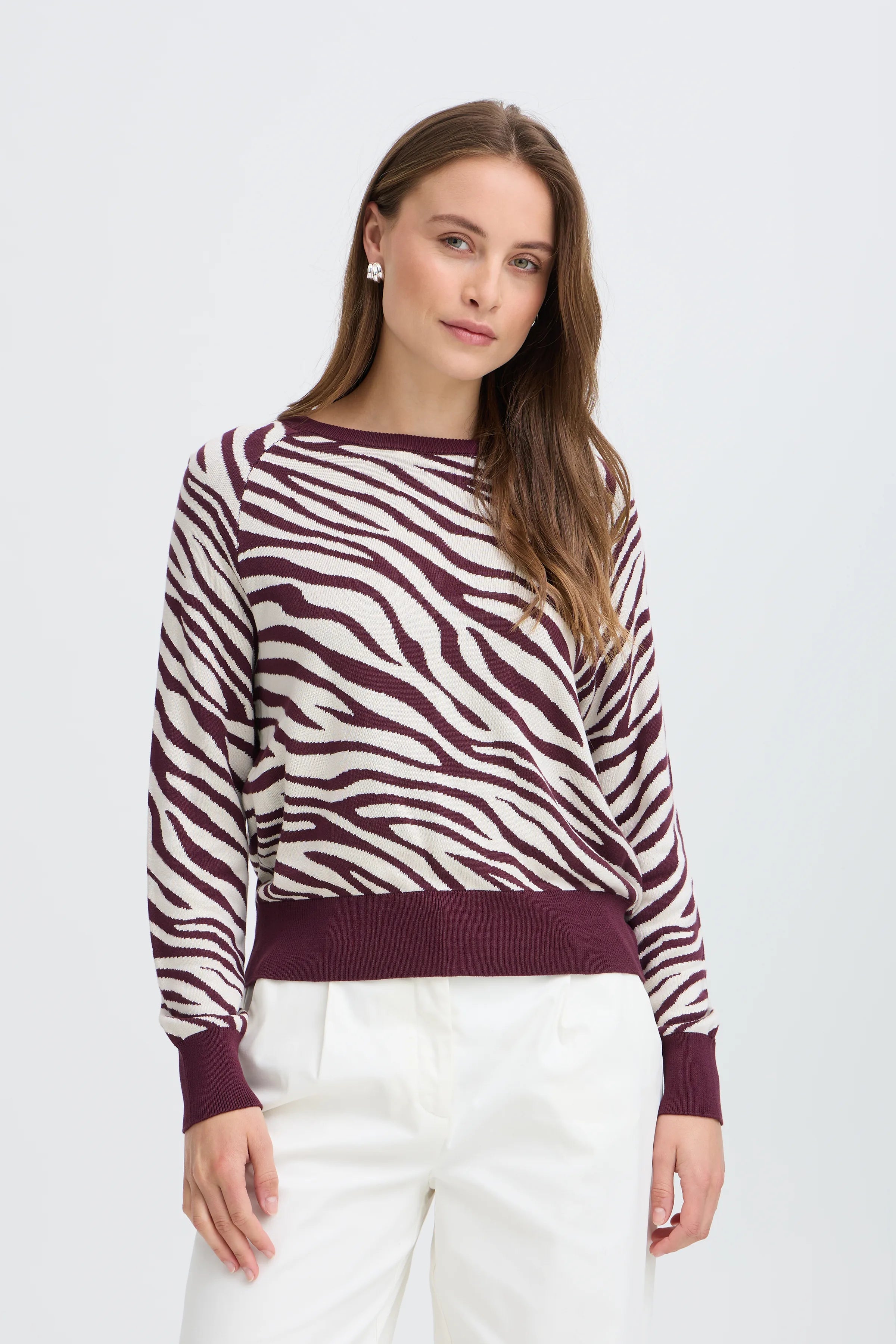 Jersey B.YOUNG Bymmorla Jacquard Animal Fig — vista 6