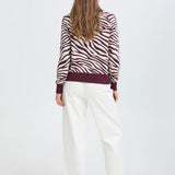 Jersey B.YOUNG Bymmorla Jacquard Animal Fig — vista 7
