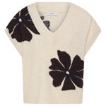 Chaleco B.YOUNG Byomea V-Neck Fig Mel Flower