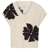 Chaleco B.YOUNG Byomea V-Neck Fig Mel Flower