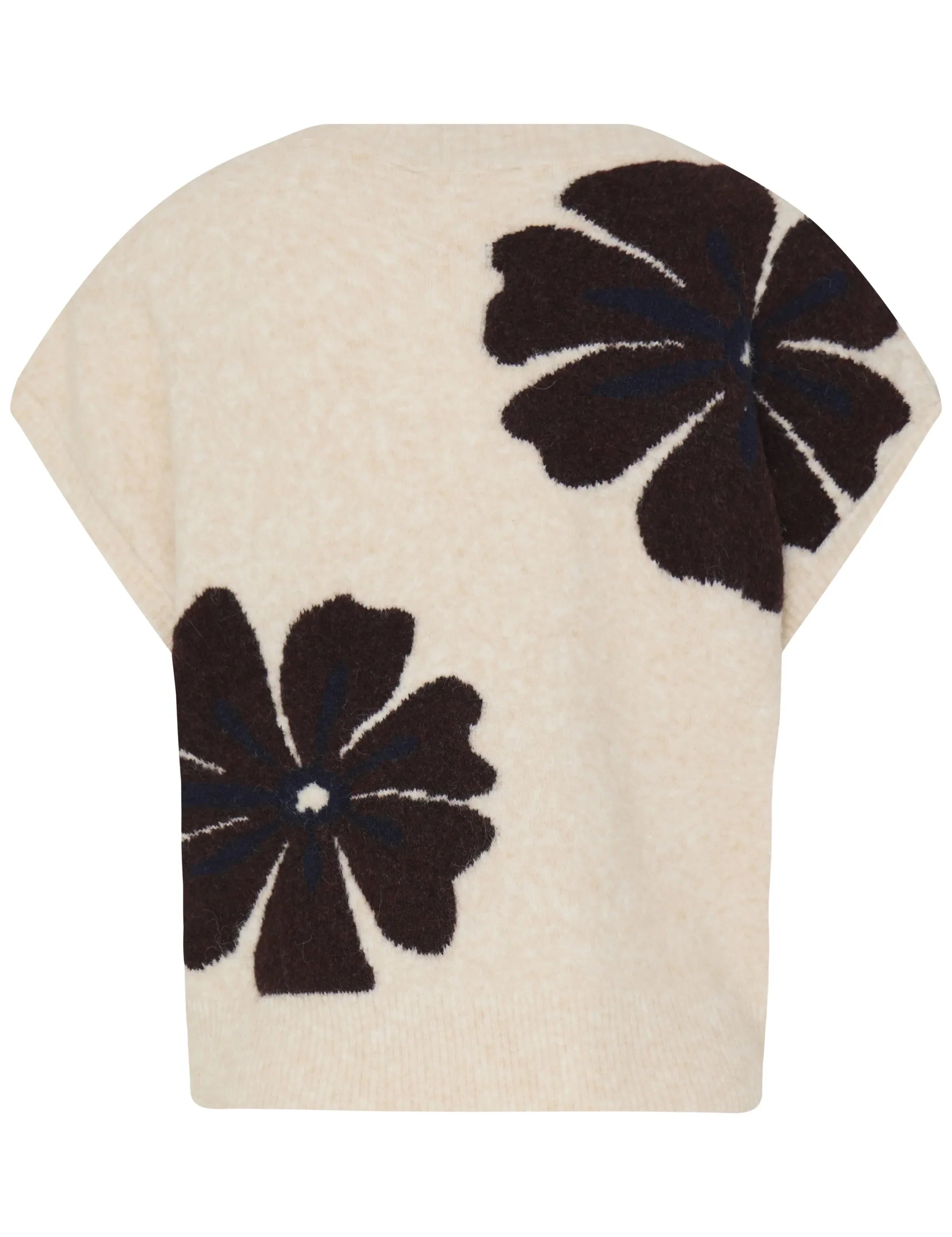 Chaleco B.YOUNG Byomea V-Neck Fig Mel Flower — vista 2