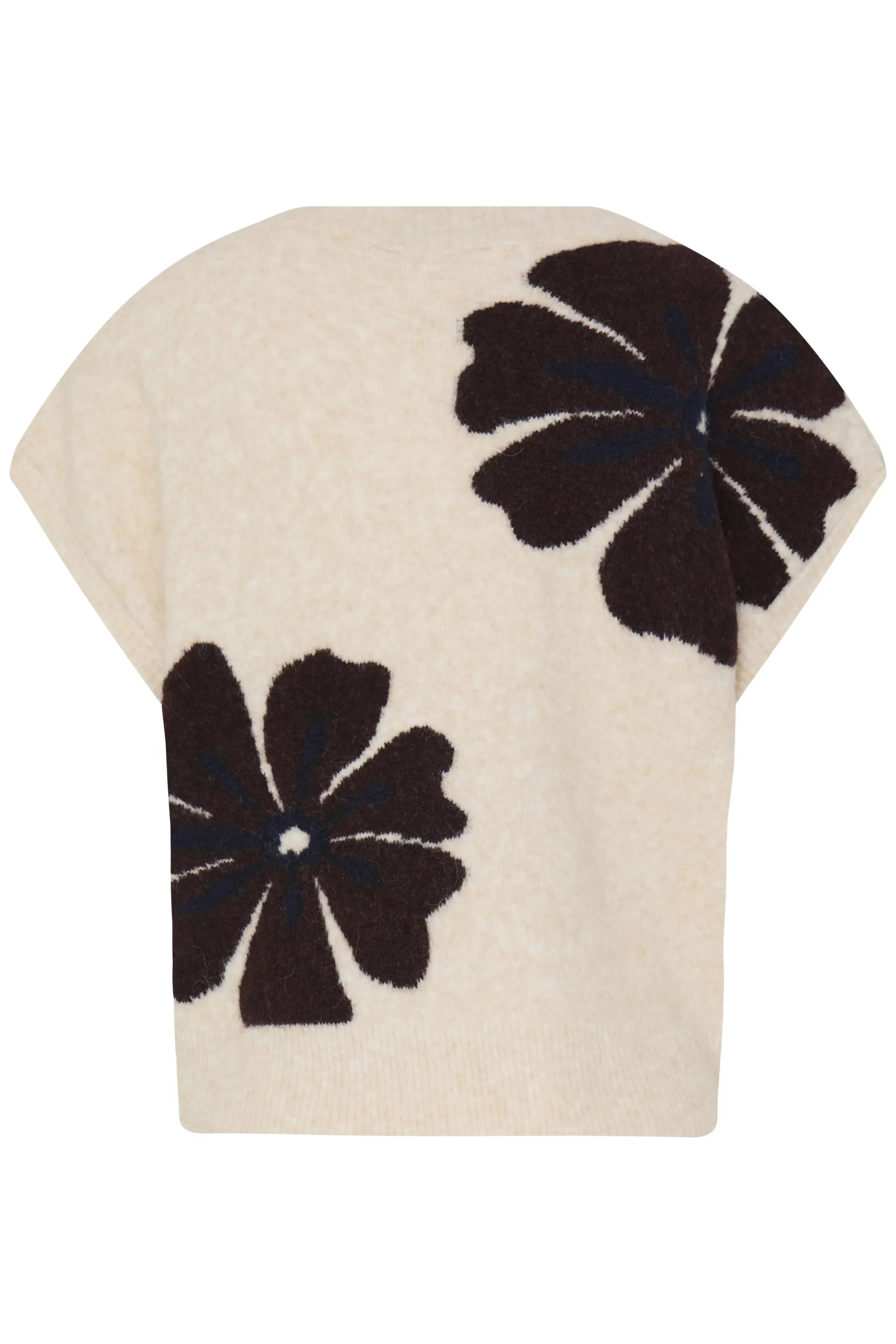 Chaleco B.YOUNG Byomea V-Neck Fig Mel Flower — vista 2