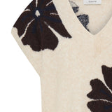 Chaleco B.YOUNG Byomea V-Neck Fig Mel Flower — vista 3