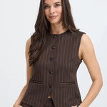 Chaleco B.YOUNG Byrowan Java Pinstripe — vista 6