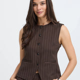 Chaleco B.YOUNG Byrowan Java Pinstripe — vista 6