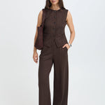 Pantalón B.YOUNG Byrowan Wide Java Pinstripe — vista 5