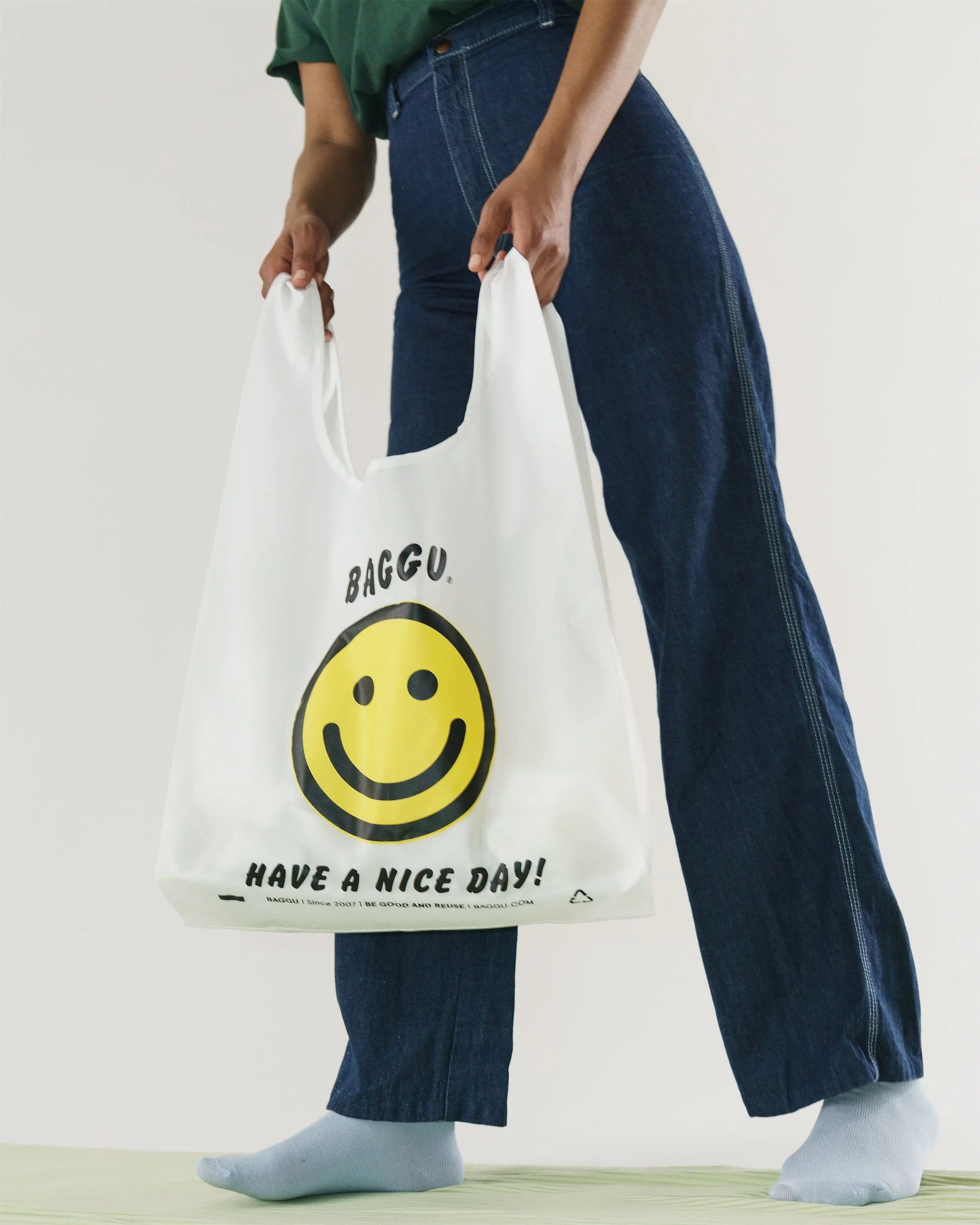 Thank You Happy Recycled Standard Baggu Bag
