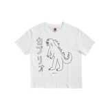 Camiseta CABRIO Gozilla White vista frontal