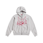Sudadera con cremallera CABRIO Da Cat Grey Melange vista frontal