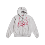 Sudadera con cremallera CABRIO Da Cat Grey Melange vista frontal