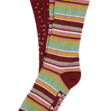 Caja de Regalo de Calcetines King Louie Quentin Cabernet Red - ECRU