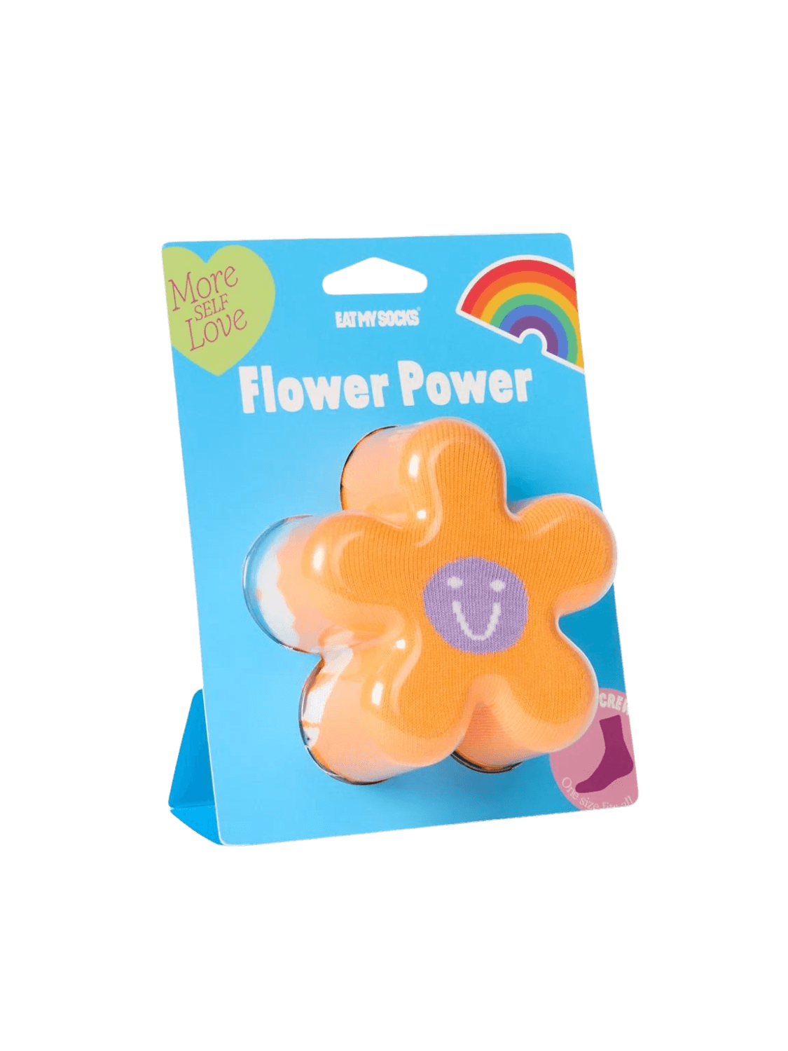 Calcetines Eat My Socks Flower Power Orange - ECRU