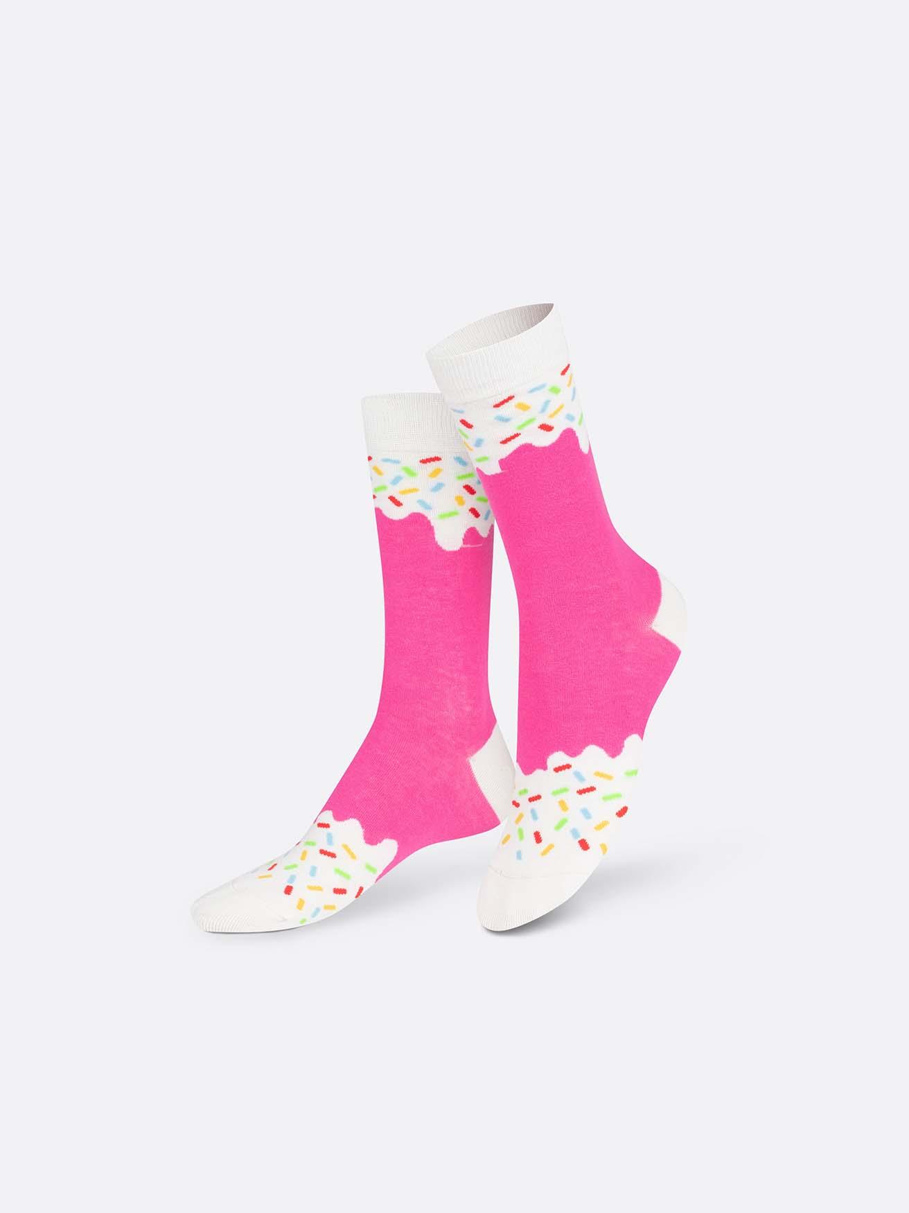 Calcetines Eat My Socks Frozen Pop Strawberry - ECRU