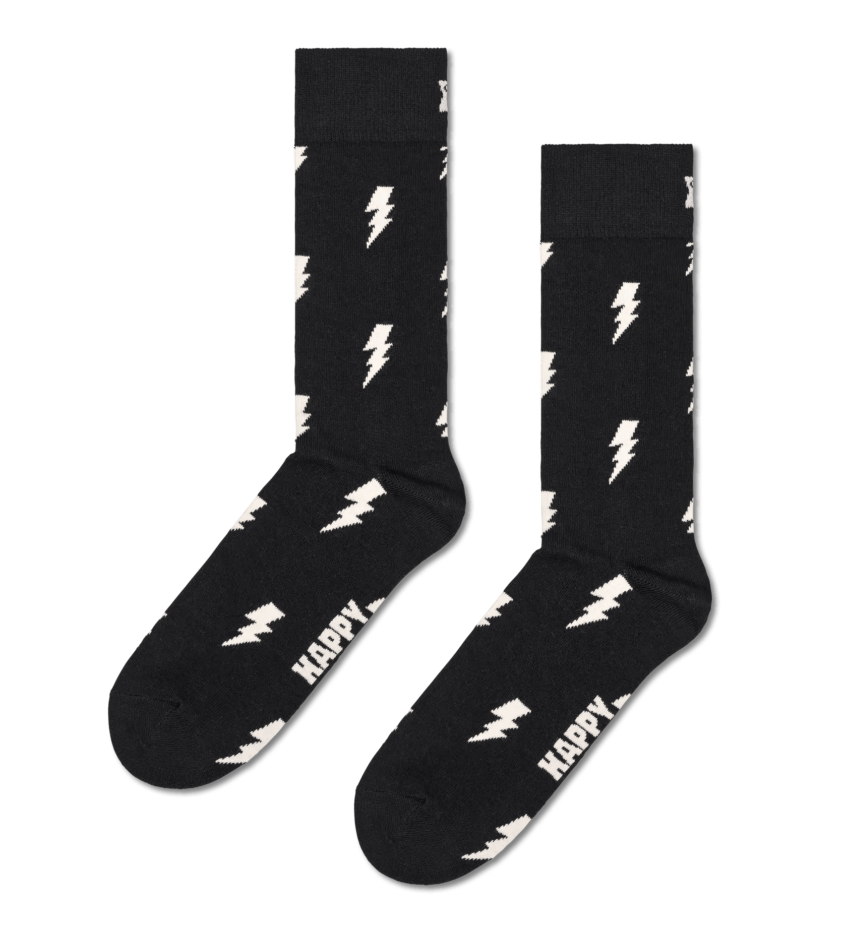 Calcetines Happy Socks Black Flash - ECRU