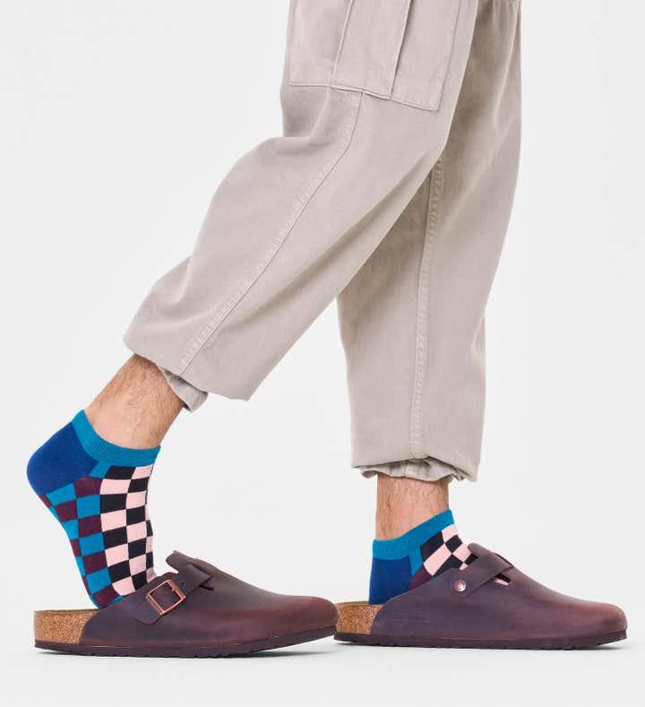 Calcetines Happy Socks Checkerboard Low - ECRU
