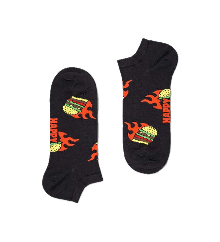 Calcetines Happy Socks Flaming Burger Low - ECRU