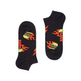 Calcetines Happy Socks Flaming Burger Low - ECRU