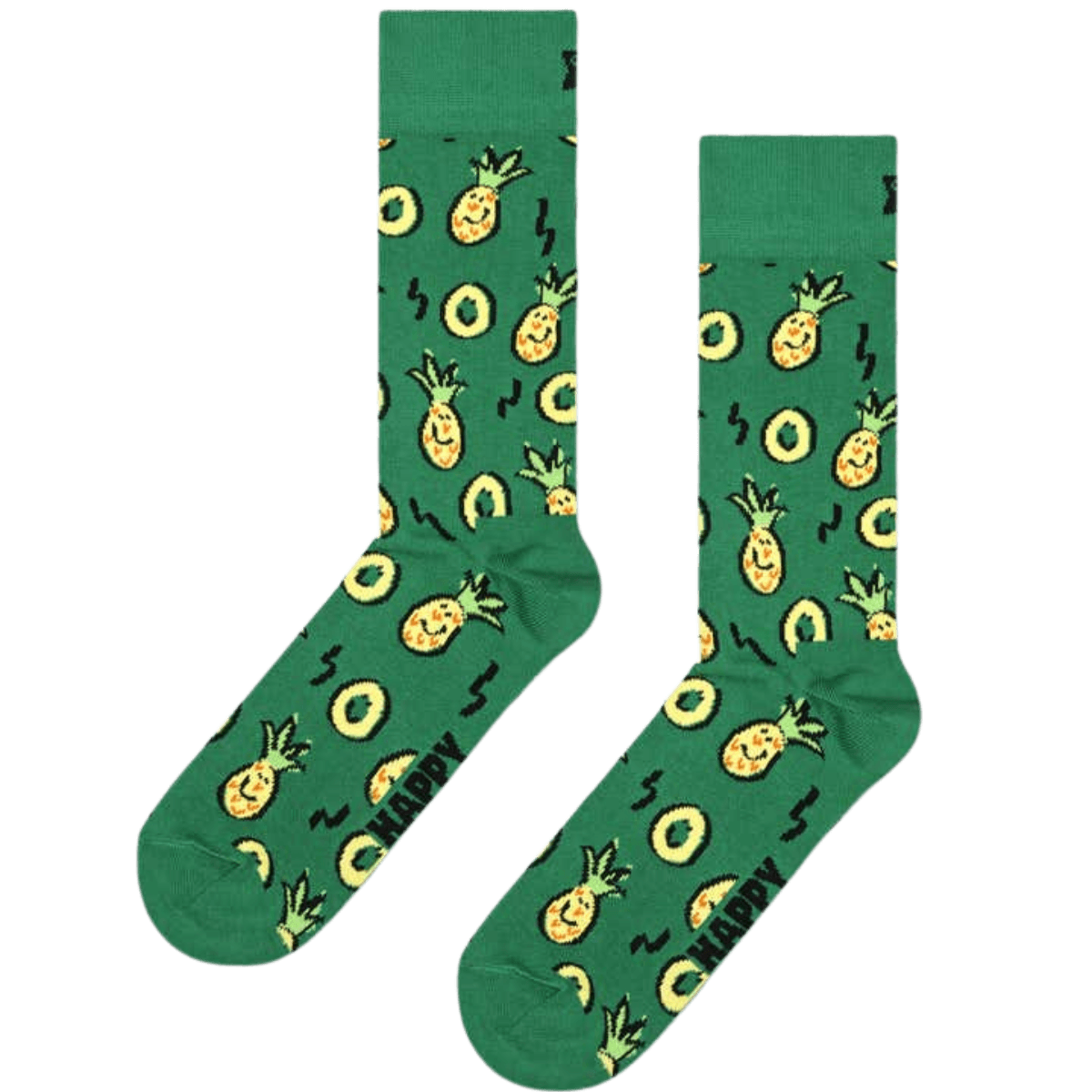 Calcetines Happy Socks Green Pineapple - ECRU