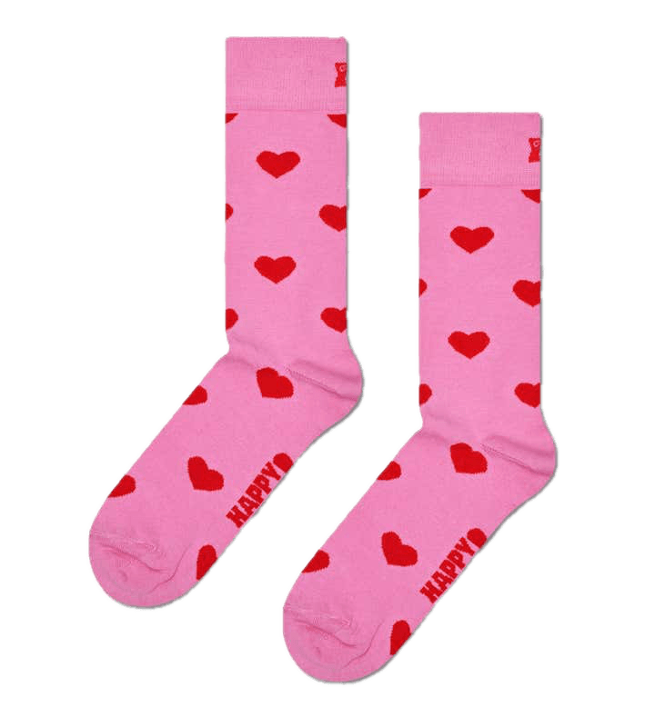 Calcetines Happy Socks Heart Crew - ECRU