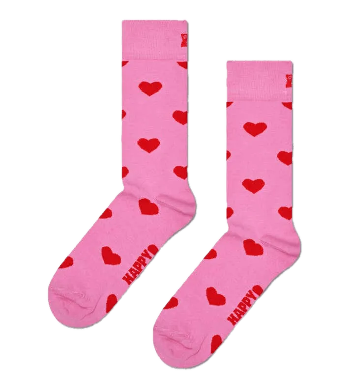 Calcetines Happy Socks Heart Crew - ECRU