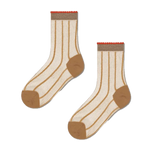 Calcetines Happy Socks Hysteria Light Brown Lily Ankle Sock - ECRU