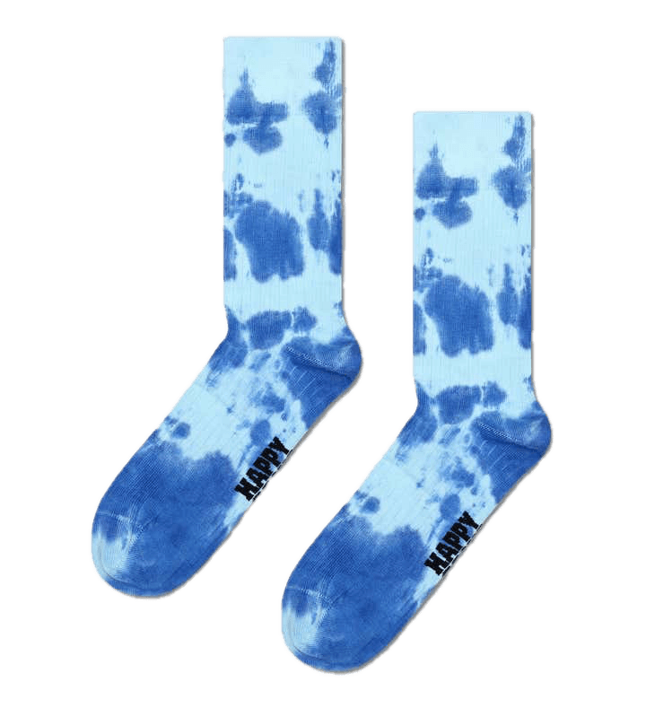 Calcetines Happy Socks Light Blue Tie Dye Crew - ECRU