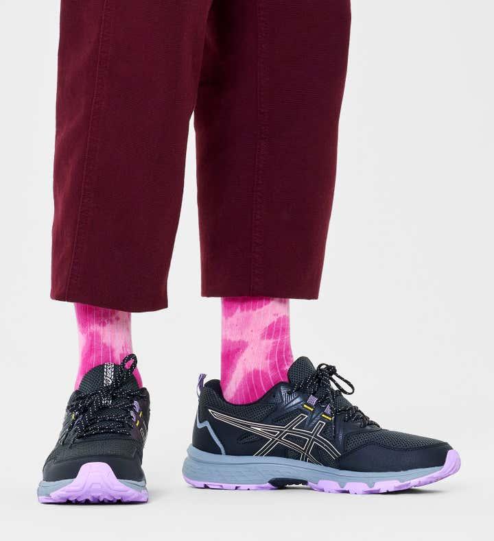 Calcetines Happy Socks Light Pink Tie Dye Crew - ECRU