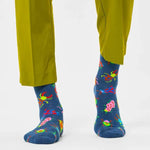 Calcetines Happy Socks Navy Bugs Crew - ECRU