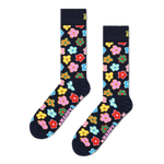 Calcetines Happy Socks Navy Flower Crew - ECRU