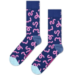 Calcetines Happy Socks Navy Worm Crew - ECRU