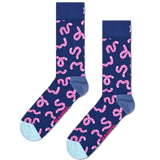 Calcetines Happy Socks Navy Worm Crew - ECRU