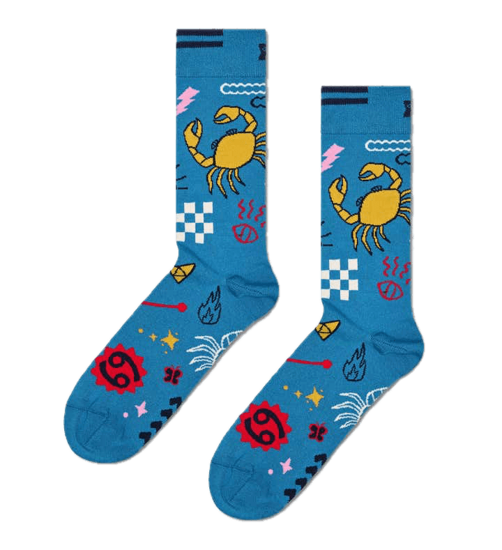 Calcetines Happy Socks Signo del Zodiaco Cáncer - ECRU