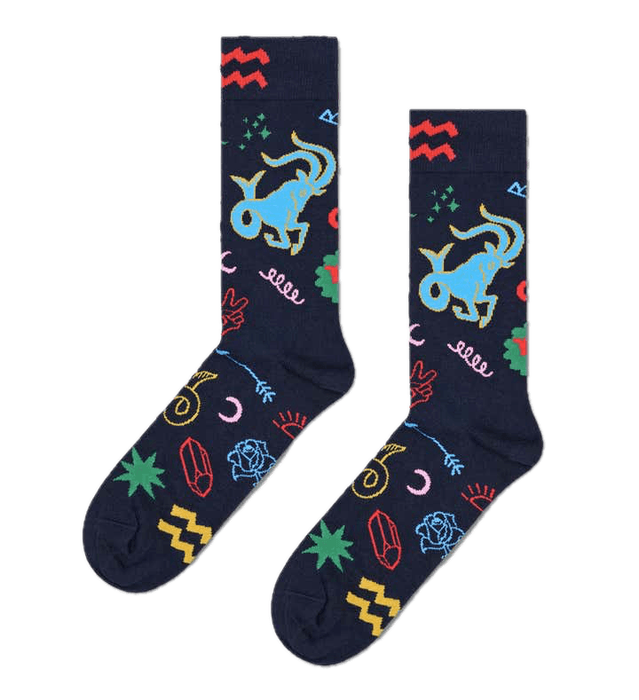 Calcetines Happy Socks Signo del Zodiaco Capricornio - ECRU