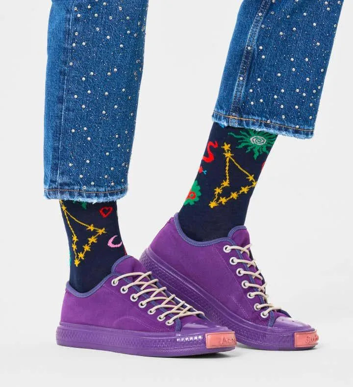 Calcetines Happy Socks Signo del Zodiaco Capricornio - ECRU