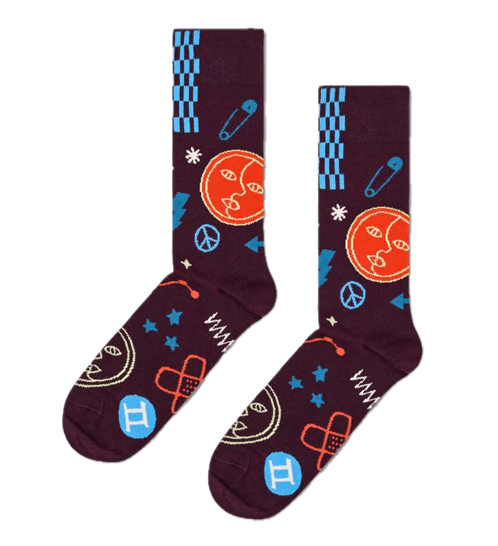 Calcetines Happy Socks Signo del Zodiaco Geminis - ECRU
