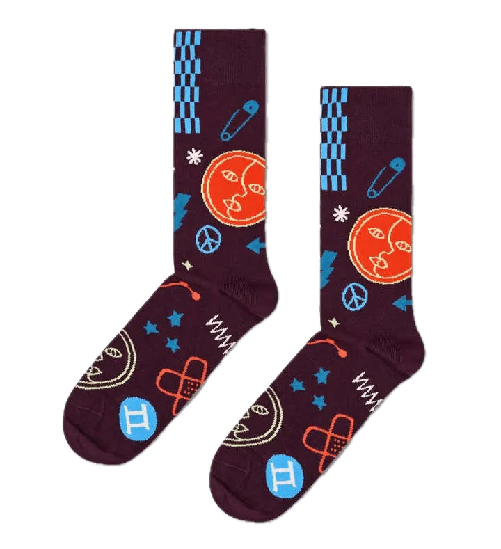 Calcetines Happy Socks Signo del Zodiaco Geminis - ECRU