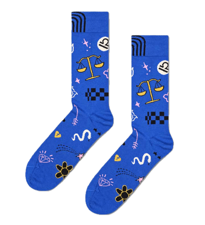 Calcetines Happy Socks Signo del Zodiaco Libra - ECRU