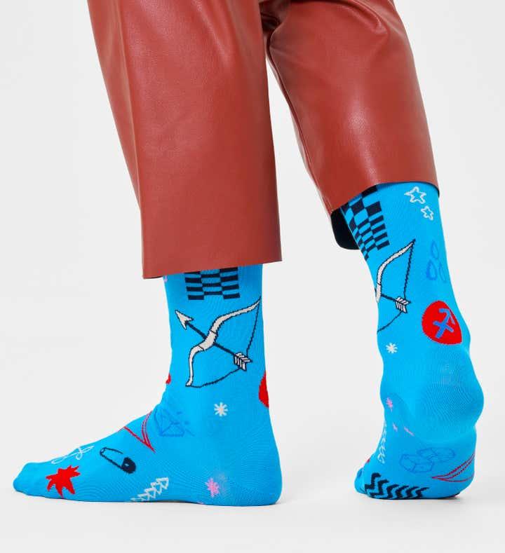 Calcetines Happy Socks Signo del Zodiaco Sagitario - ECRU