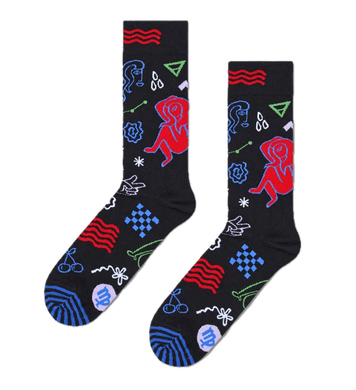 Calcetines Happy Socks Signo del Zodiaco Virgo - ECRU