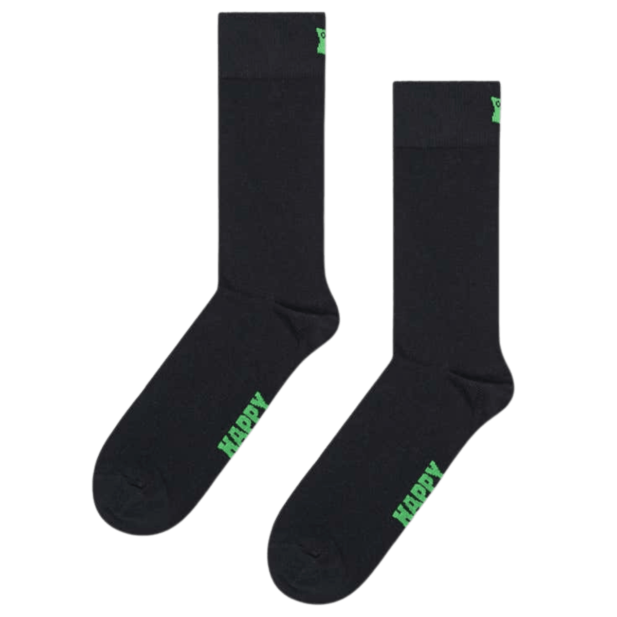 Calcetines Happy Socks Solid Black - ECRU
