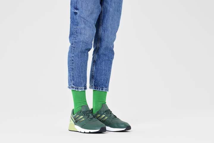 Calcetines Happy Socks Solid Green - ECRU