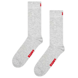 Calcetines Happy Socks Solid Grey - ECRU