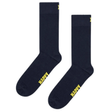 Calcetines Happy Socks Solid Navy - ECRU