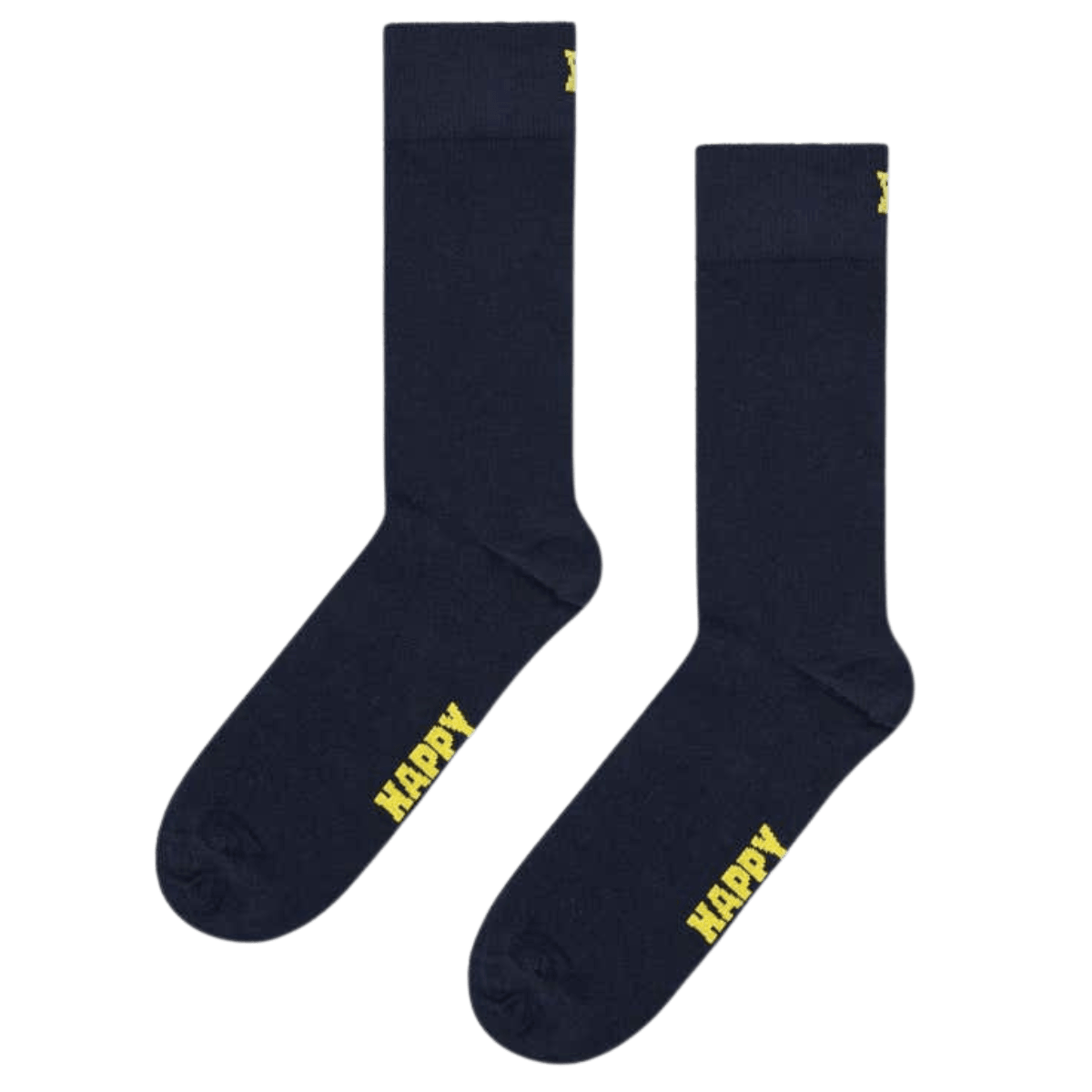 Calcetines Happy Socks Solid Navy - ECRU