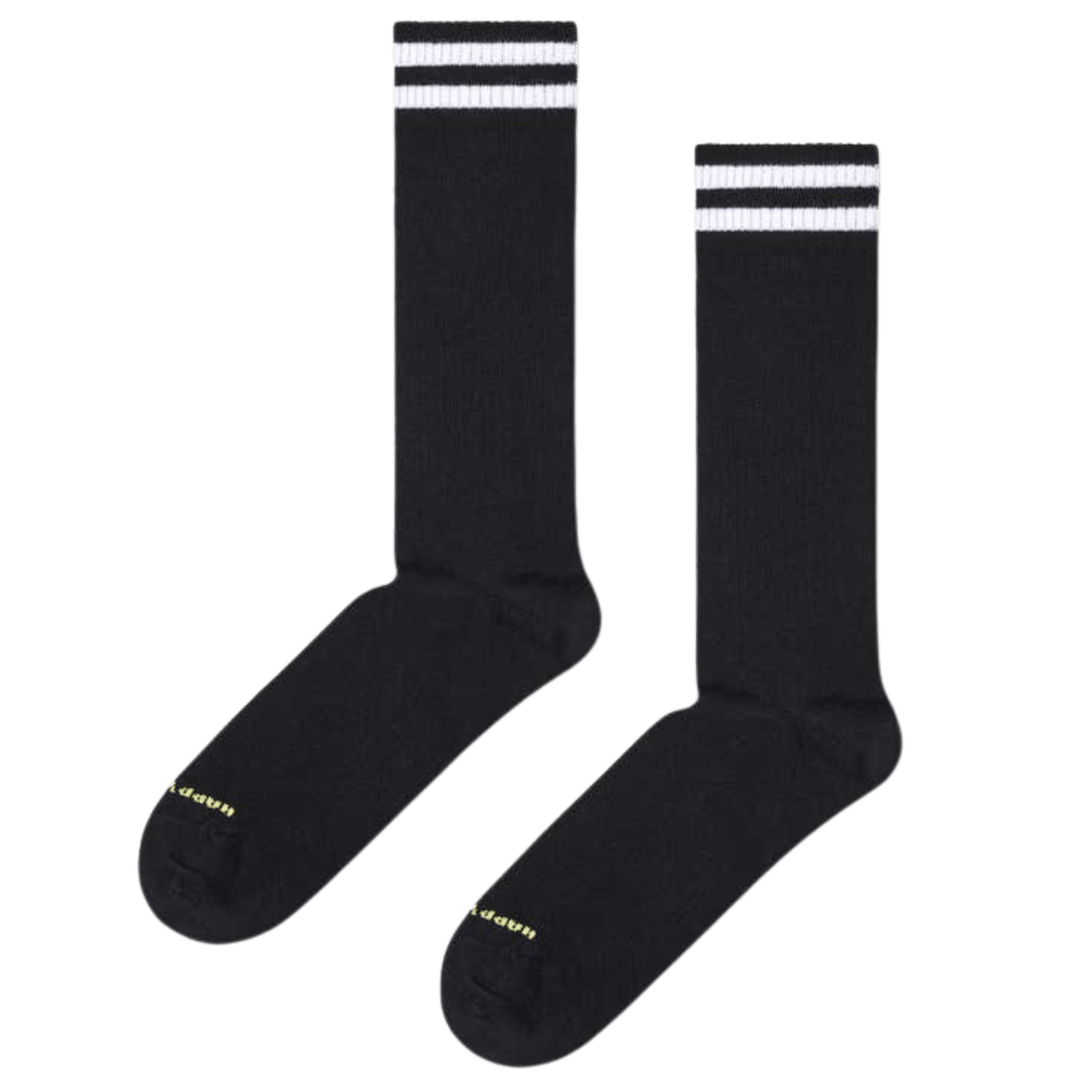Calcetines Happy Socks Solid Sneaker Black - ECRU